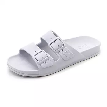 Шлепанцы унисекс белые Cacatos