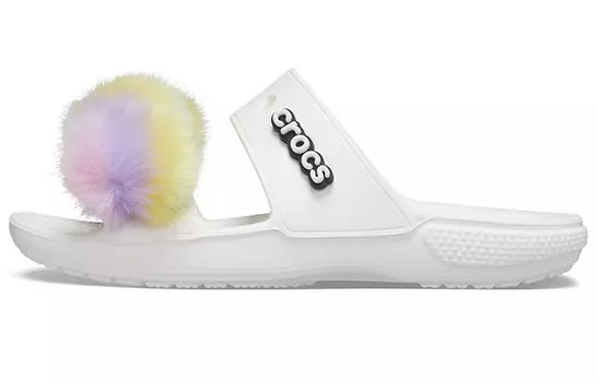 Шлепанцы унисекс белые Crocs