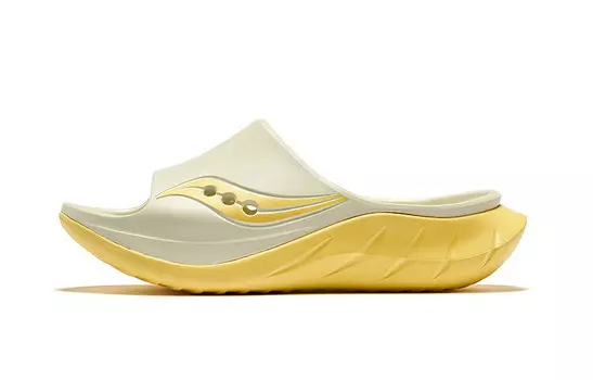 Шлепанцы унисекс бежевый/желтый Saucony
