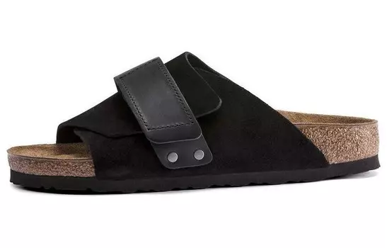 Шлепанцы унисекс черные Birkenstock