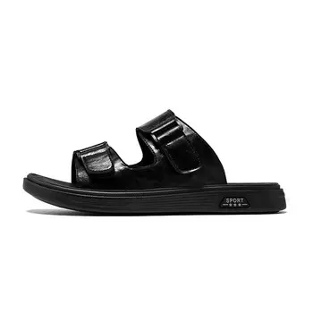 Шлепанцы унисекс черный Chi Wolf