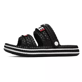 Шлепанцы унисекс Double Star 88, черный/фиолетовый