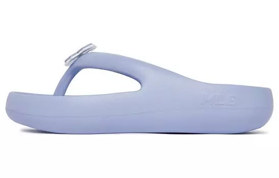 Шлепанцы унисекс фиолетовые Mlb