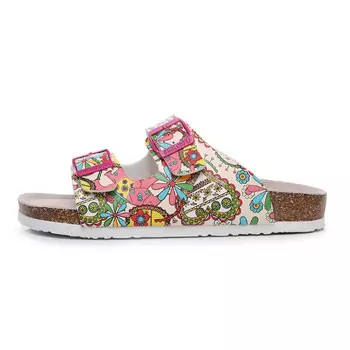 Шлепанцы унисекс Golofi, цвет 101 Black Elephant Flower