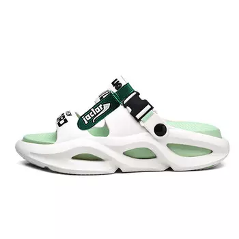 Шлепанцы унисекс Jaclar, черный/зеленый