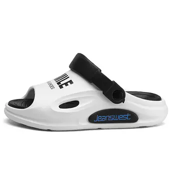 Шлепанцы унисекс Jeanswest, белый/черный