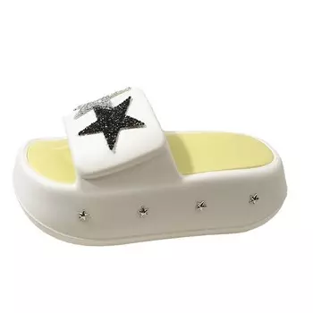 Шлепанцы унисекс Kesiyuan, белый/черный