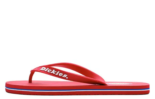 Шлепанцы унисекс красные Dickies