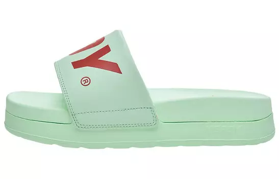 Шлепанцы унисекс мятно-зеленые Nerdy