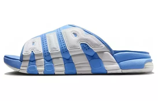 Шлепанцы унисекс Nike Air More Uptempo, Blue/White