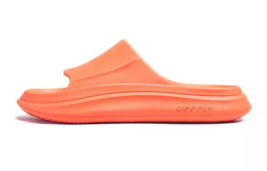 Шлепанцы унисекс оранжевый Jifffly