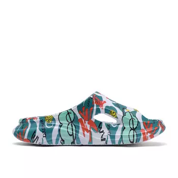 Шлепанцы унисекс Paco Races, бежевый/зеленый