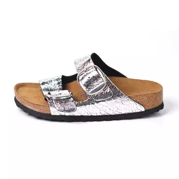 Шлепанцы унисекс серебристо-желтый Boku