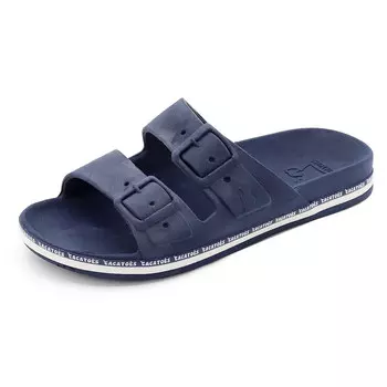 Шлепанцы унисекс синие белые Cacatos