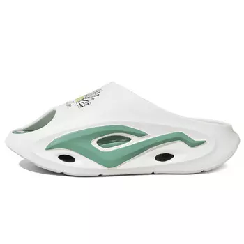 Шлепанцы унисекс Tcellars, белый/зеленый