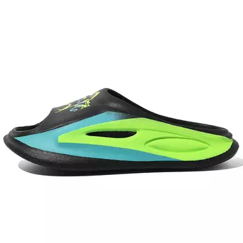 Шлепанцы унисекс Tcellars, черный/зеленый