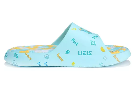 Шлепанцы Uzis X мужские синие/желтые Peak