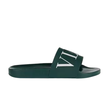 Шлепанцы Valentino VLTN Rubber Slider, зеленый