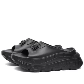 Шлепанцы Versace на платформе, черный