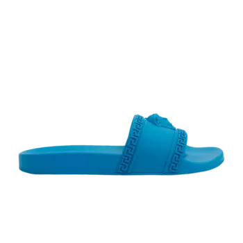 Шлепанцы Versace Palazzo Medusa Pool Slide, сине-зеленый