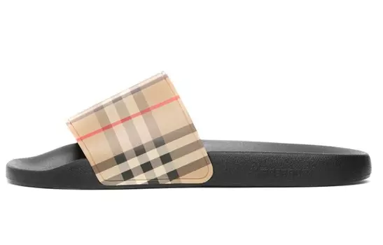 Мужские шлепанцы Burberry Furley Archive, бежевый