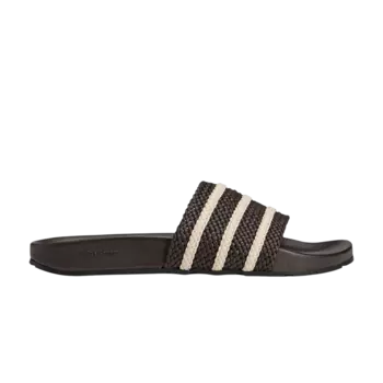 Шлепанцы Wales Bonner x Adilette Slides 'Dark Brown Wonder White', коричневый