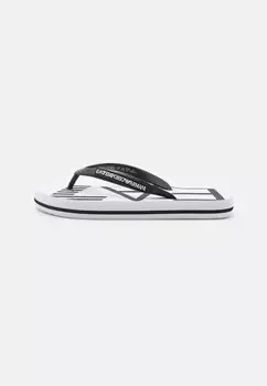 Шлепанцы WATER SPORTS OVERSIZE LOGO UNISEX EA7 Emporio Armani, белый/черный