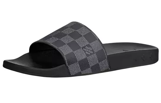Шлепанцы Waterfront мужские черные Louis Vuitton