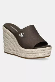 Шлепанцы Wedge Rope Slide MG Calvin Klein Jeans, коричневый