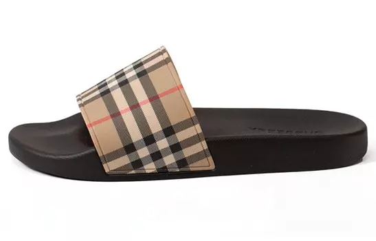 Шлепанцы винтажные Burberry, бежевый