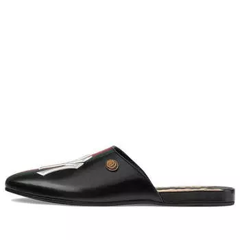 Шлепанцы (WMNS) Gucci NY Yankees x Princetown G 'Black'