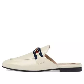 Шлепанцы (WMNS) Gucci Princetown 'White Web Leather'