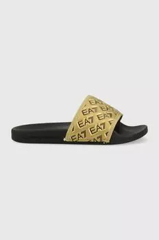 Шлепанцы XCP010 XK340 M700 EA7 Emporio Armani, золотой