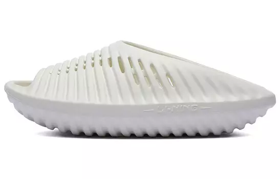 Шлепанцы Xuankong Slay унисекс кремово-белые Lining