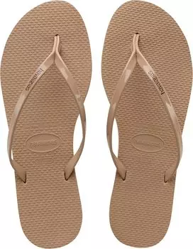 Шлепанцы You Metallic Flip Flop Sandal Havaianas, цвет Crocus Rose