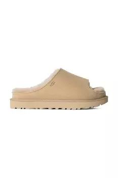 Шлепанцы замшевые Greenport Slide Ugg, бежевый