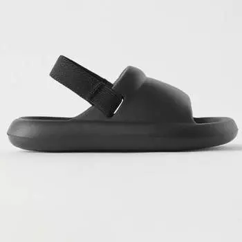 Шлепанцы Zara Rubber, черный