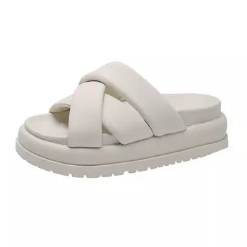 Шлепанцы женские Abcylm, бежевый