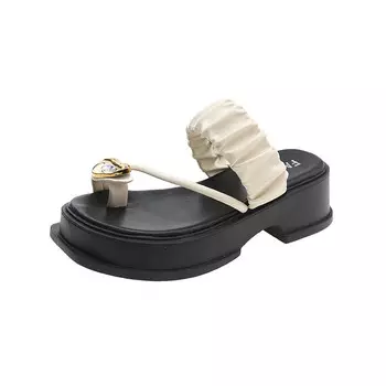 Шлепанцы женские Abcylm, бежевый