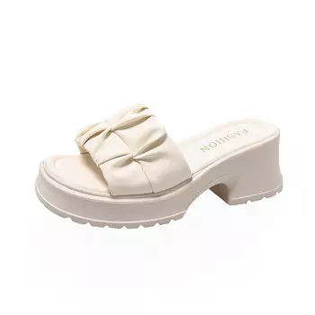 Шлепанцы женские Abcylm, бежевый