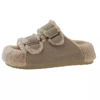 Шлепанцы женские Abcylm, цвет Coffee