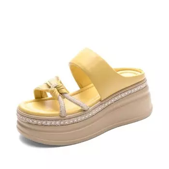 Шлепанцы женские Abcylm, желтый