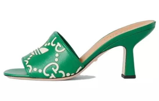 Шлепанцы женские Adidas Originals x Gucci, зеленый