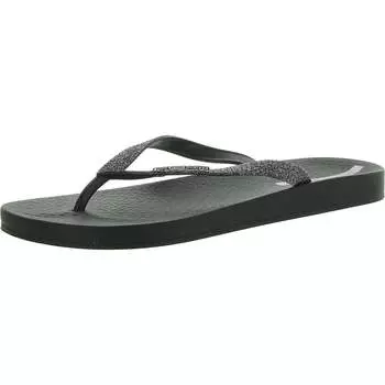 Шлепанцы женские Ana Glitter Footbed Ipanema, черный/черный