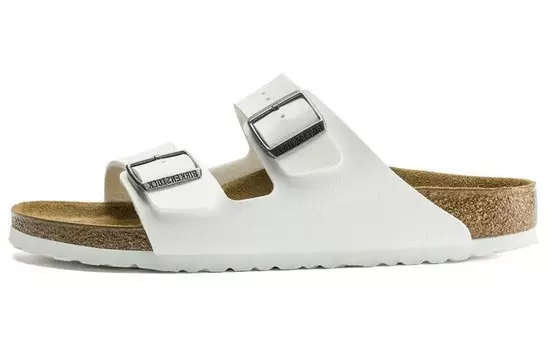 Шлепанцы женские Arizona Birko-Flor White Women's Birkenstock