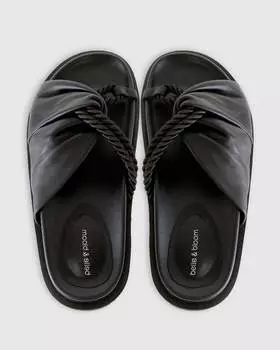 Шлепанцы женские Belle&Bloom, черный
