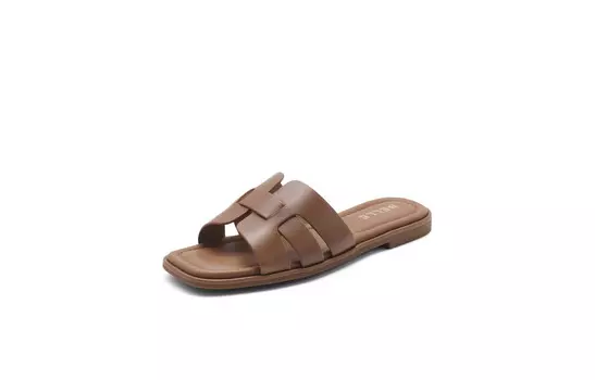 Шлепанцы женские Belle, коричневый