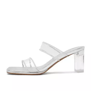 Шлепанцы женские Belle, серебряный