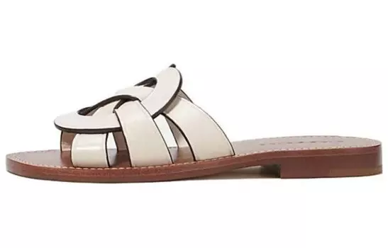 Шлепанцы женские белые Coach