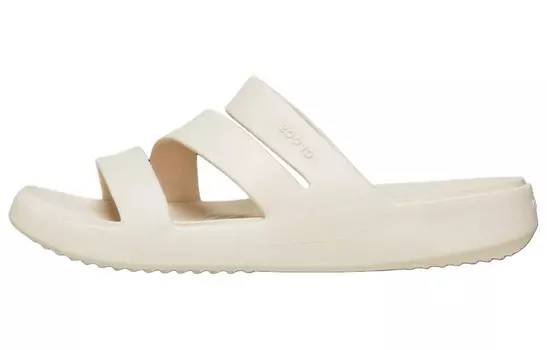 Шлепанцы женские белые Crocs